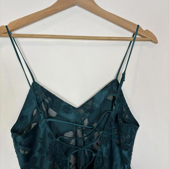 Vintage Victoria’s Secret Gold Label Floral Satin Chemise Lingerie Slip Dress S - Picture 6 of 8